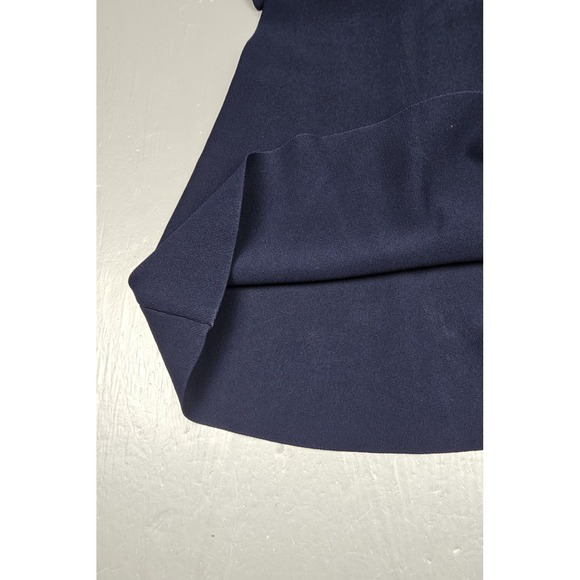 Sandro Dress Womens XS Navy Blue Marine Striped-trim Knitted Mini School Girl - Picture 7 of 9